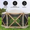 Hike Crew 6-Panel Pop-Up Screen House Gazebo 140"x140" – UV Resistant, Fits 9 People, Instant Setup